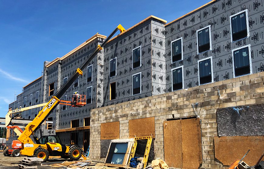 Site construction by Russell and Dawson