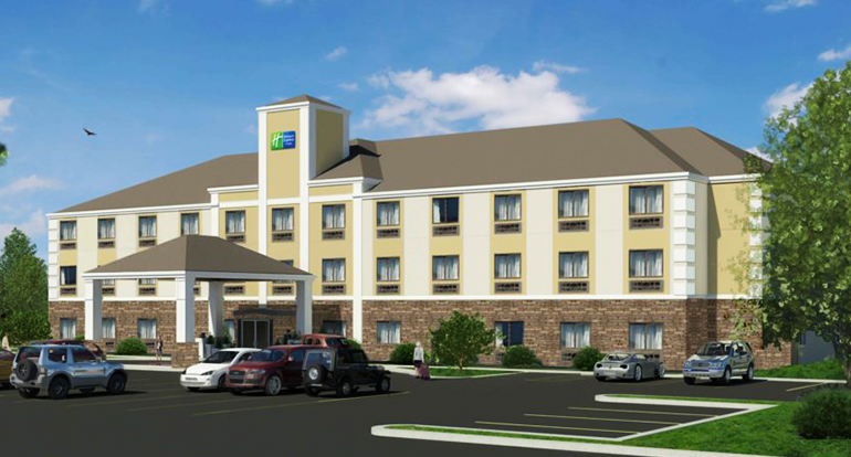 Architectural and Engineering Design Services for Holiday Inn, Adrian, MI_by Russell and Dawson