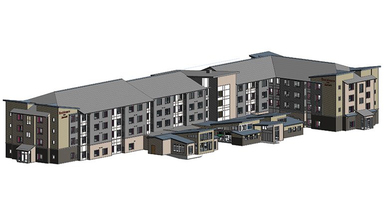Architecture and Engineering Design by Russell and Dawson Inc for Residence Inn, hamden, CT