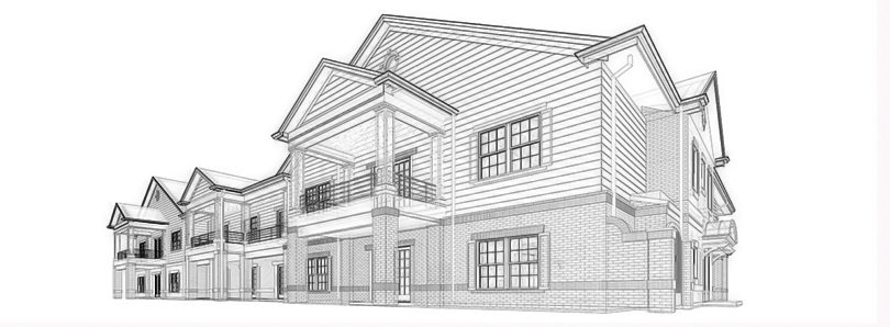 A sketch of house for design bid build approach