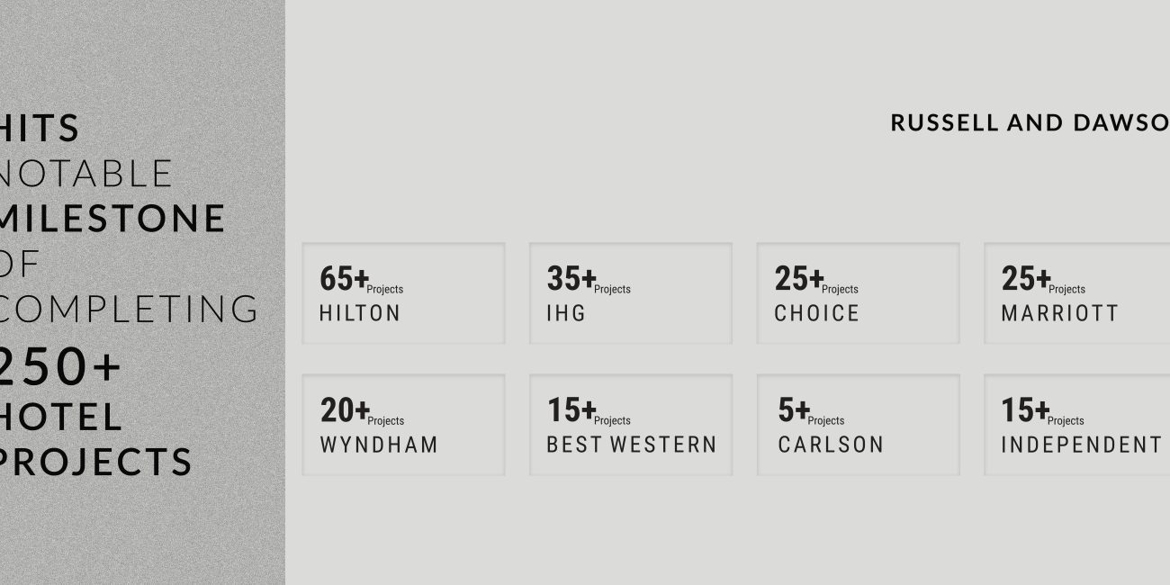 Russell and Dawson Completed 250+ hospitality projects providing Architecture and Engineering Design Services