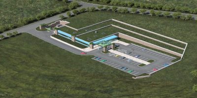 Proton therapy net zero buildings project by Russell and Dawson
