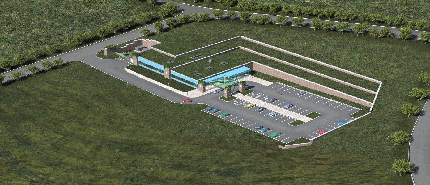 Proton therapy net zero buildings project by Russell and Dawson